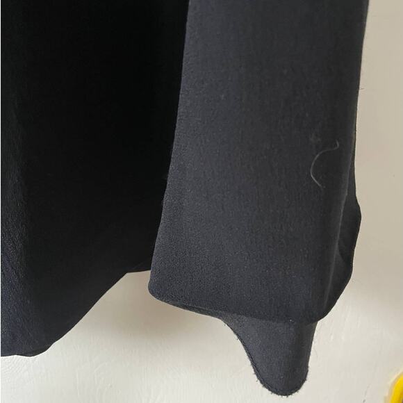 Goat Made in UK Lola Gathered Wool-crepe Mini Dress In Black - sz 2, flawed - Picture 11 of 11